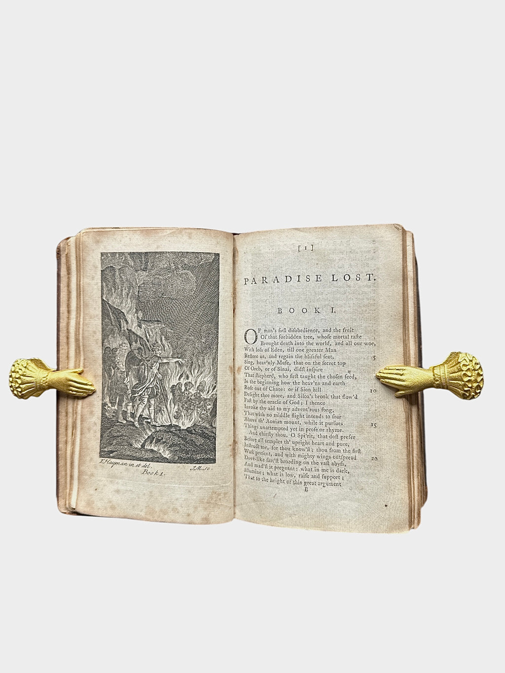 Rare 1770 Edition of JohnMilton's "PARADISE LOST" Illustrated by E HAYMAN
