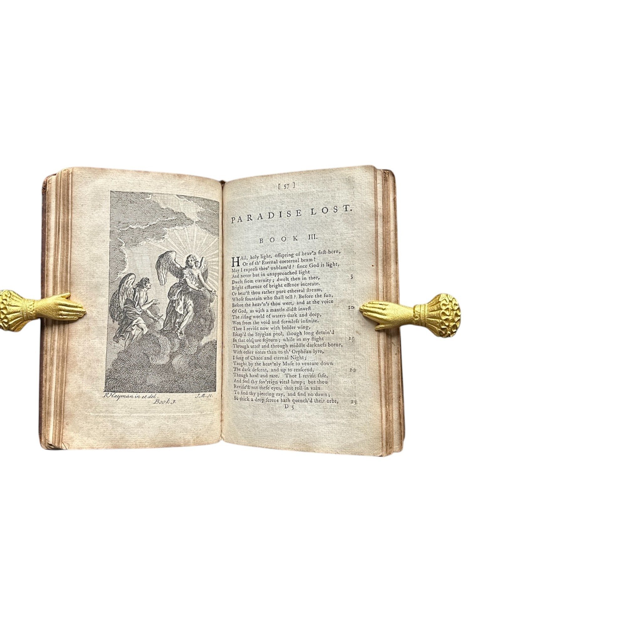 JohnMilton, "PARADISE LOST" Illustrated by E HAYMAN, Rare 1770 Edition