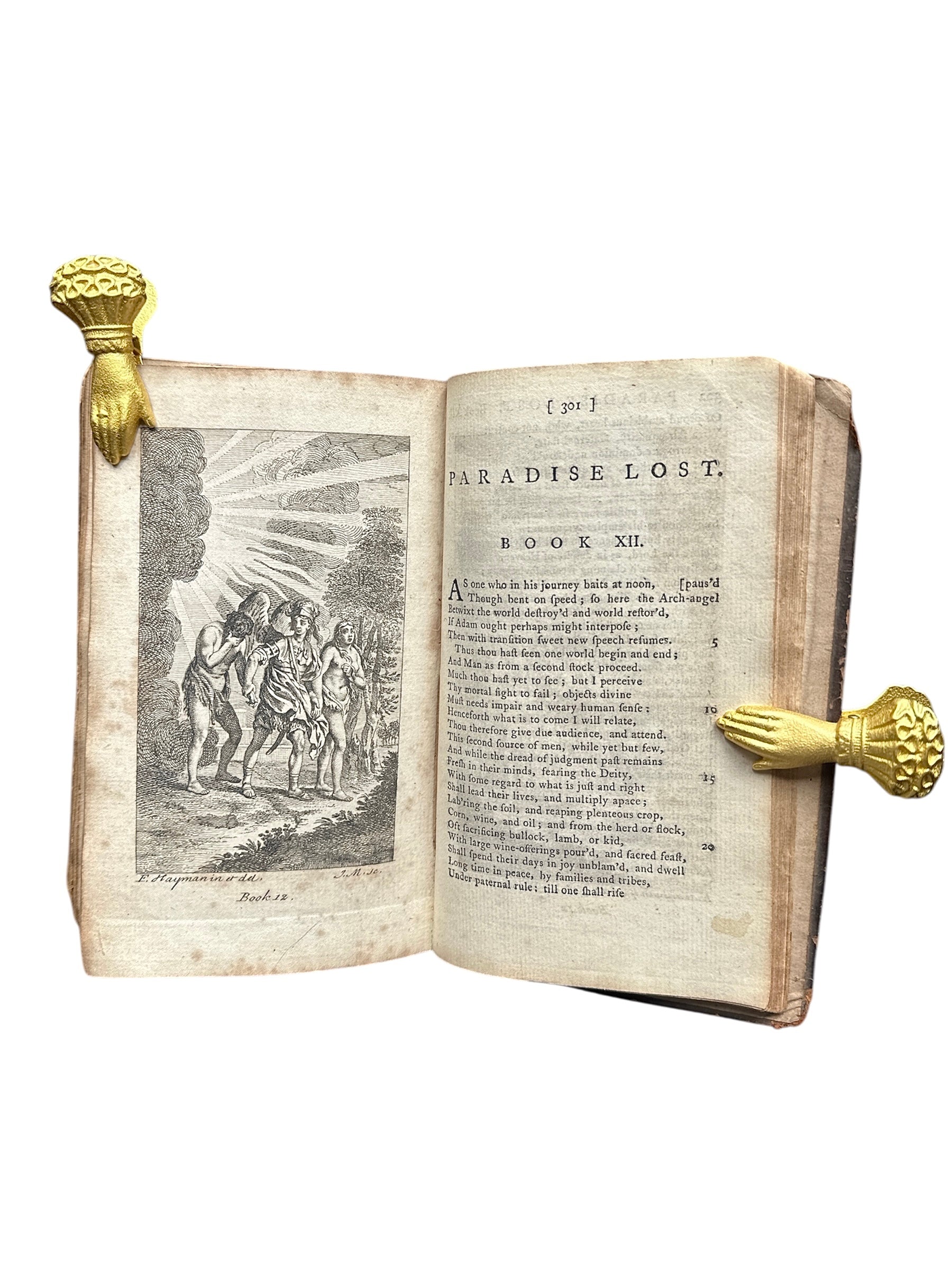 Rare 1770 Edition of JohnMilton's "PARADISE LOST" Illustrated by E HAYMAN