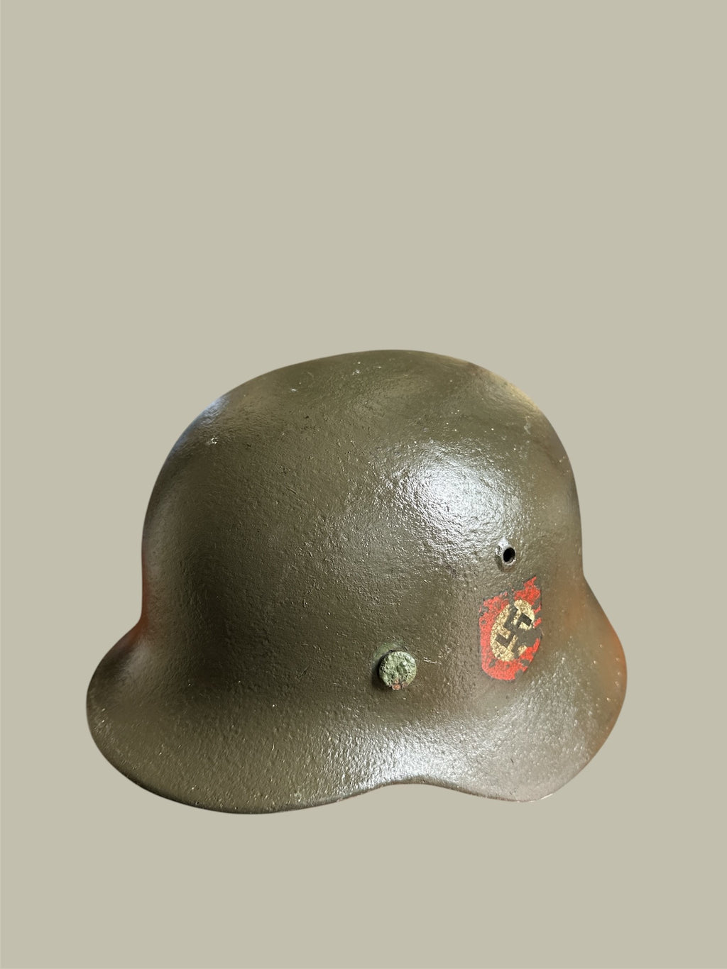 WWII German, M40 Helmet, ET62,Rare Waffen SS Double Decal, 1940 Dated Liner, Collector Grade
