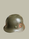 WWII German, M40 Helmet, ET62,Rare Waffen SS Double Decal, 1940 Dated Liner, Collector Grade