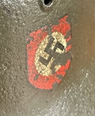 WWII German, M40 Helmet, ET62,Rare Waffen SS Double Decal, 1940 Dated Liner, Collector Grade