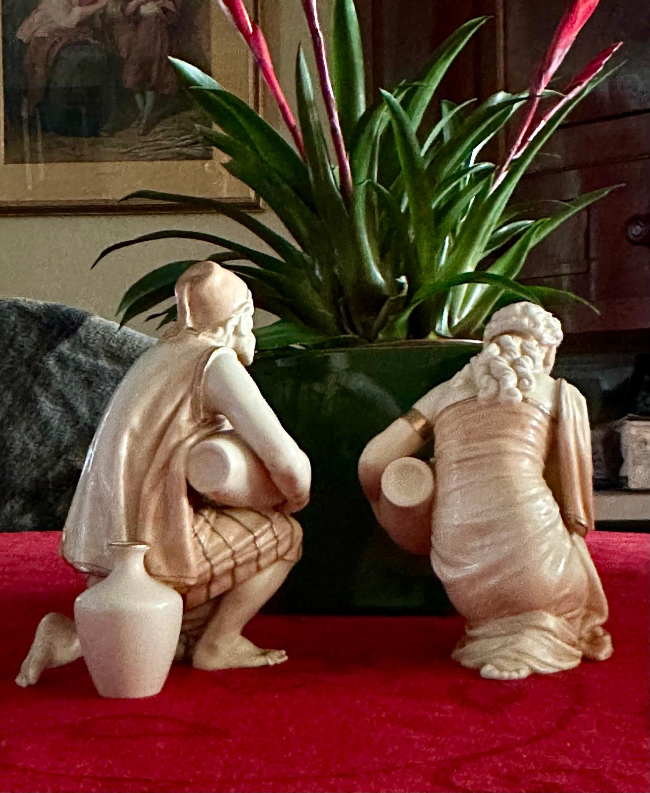 Antique Royal Worcester Set of 3 Figures