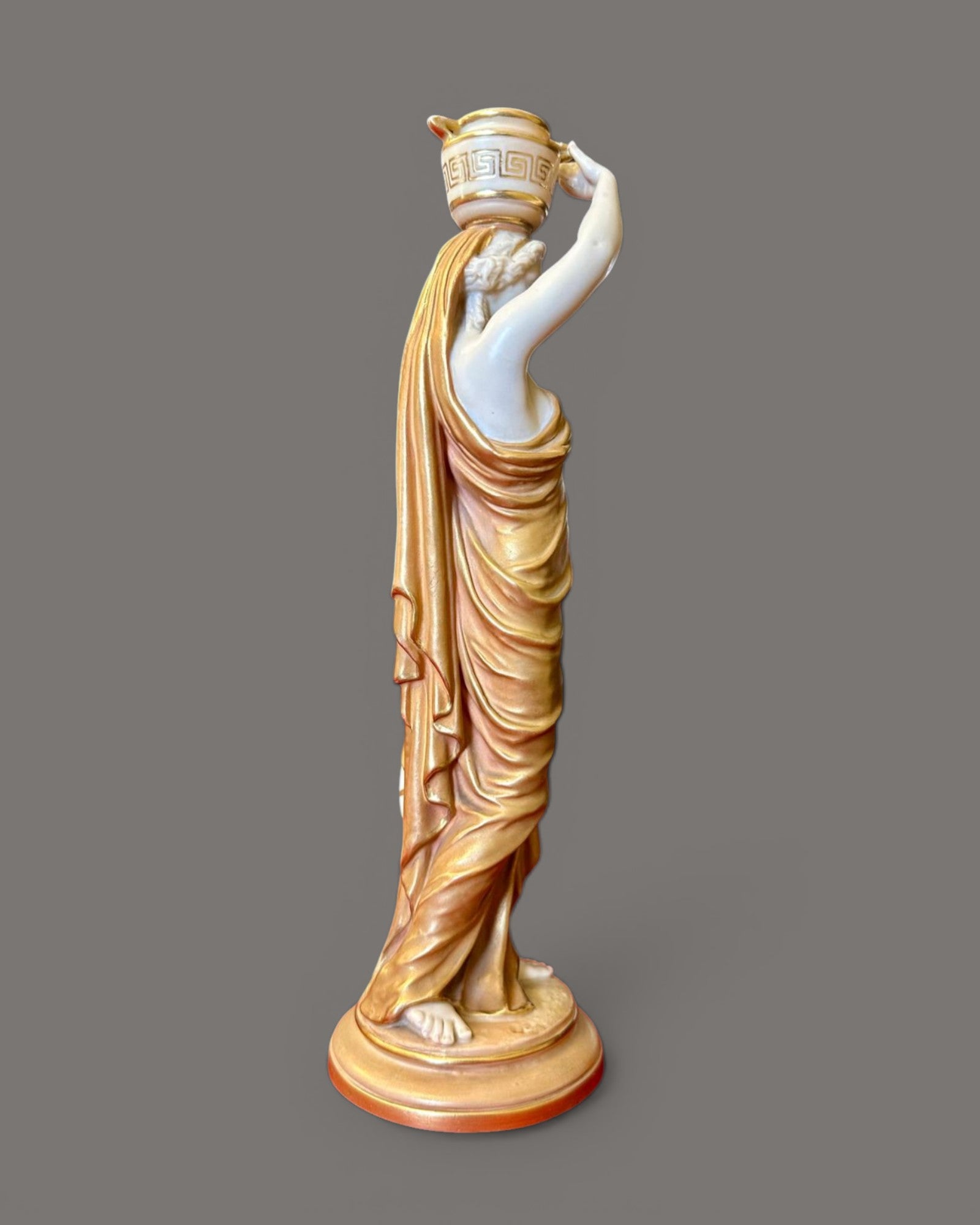Royal Worcester, Porcelain Maiden, Classical Woman with Pot & Jug