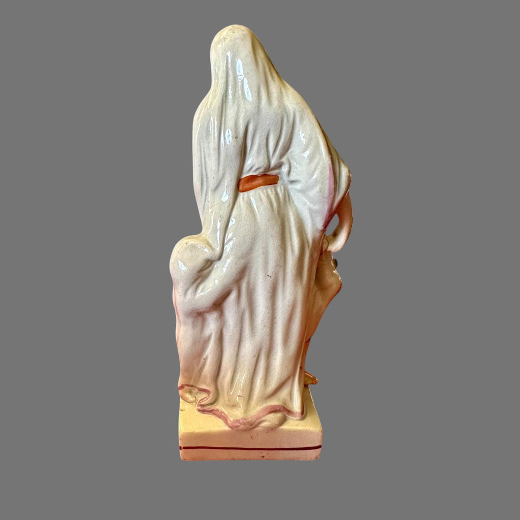 Antique Pearlware Porcelain Figure: Charity with Children, Circa 1820
