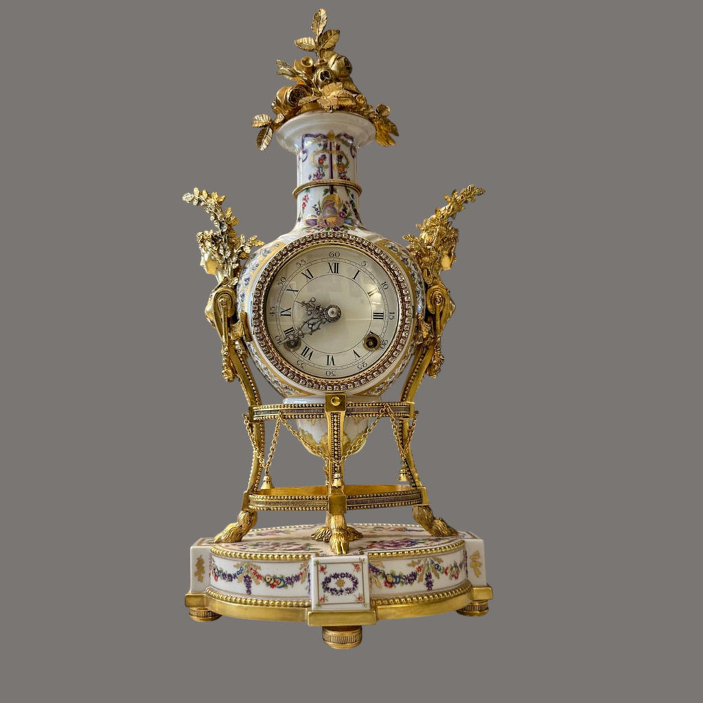 Mantel Clock, V&A, Marie Antoinette, Porcelain & Ormolu