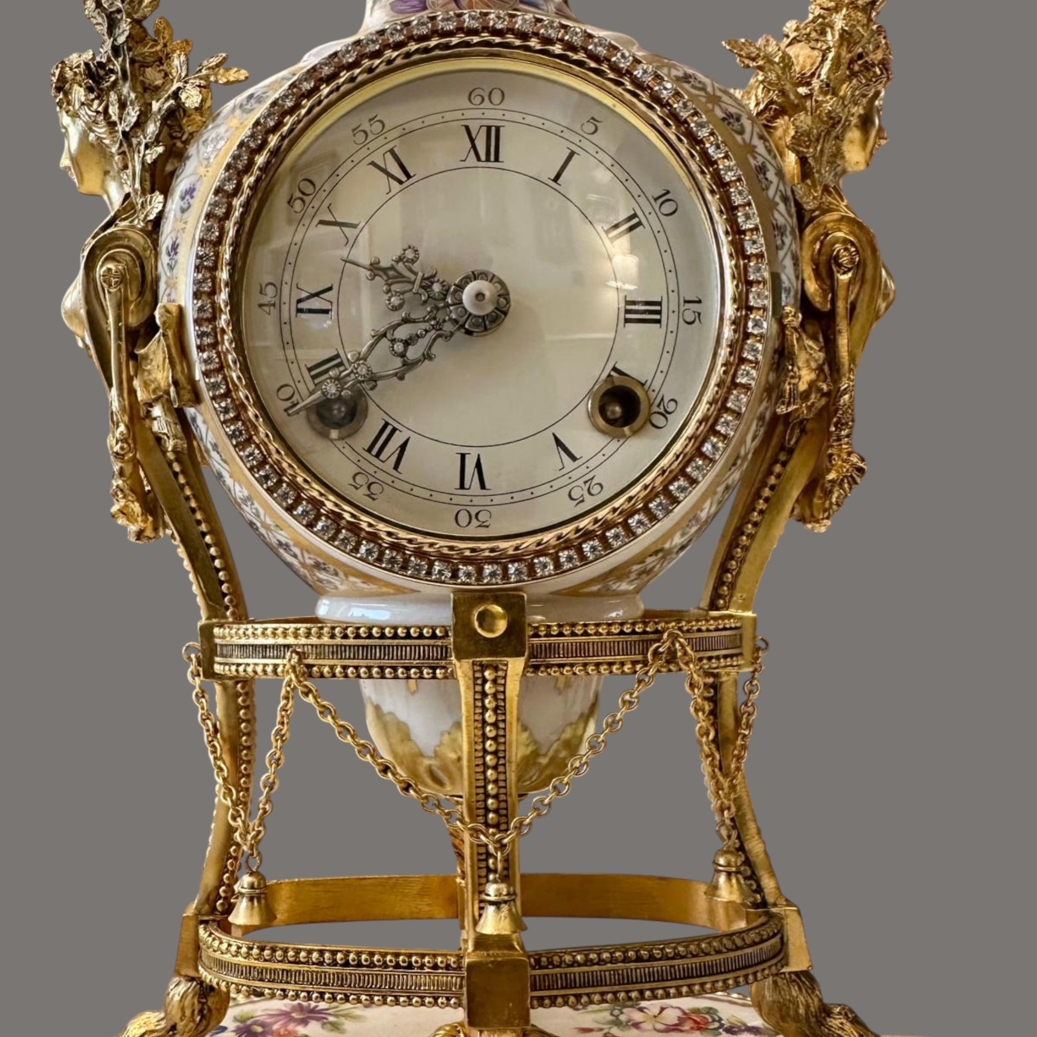 Mantel Clock, V&A, Marie Antoinette, Porcelain & Ormolu