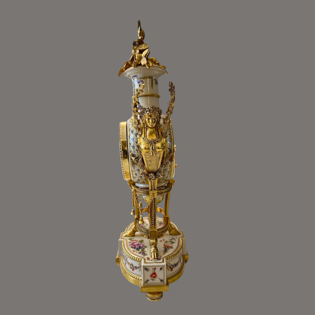 Mantel Clock, V&A, Marie Antoinette, Porcelain & Ormolu