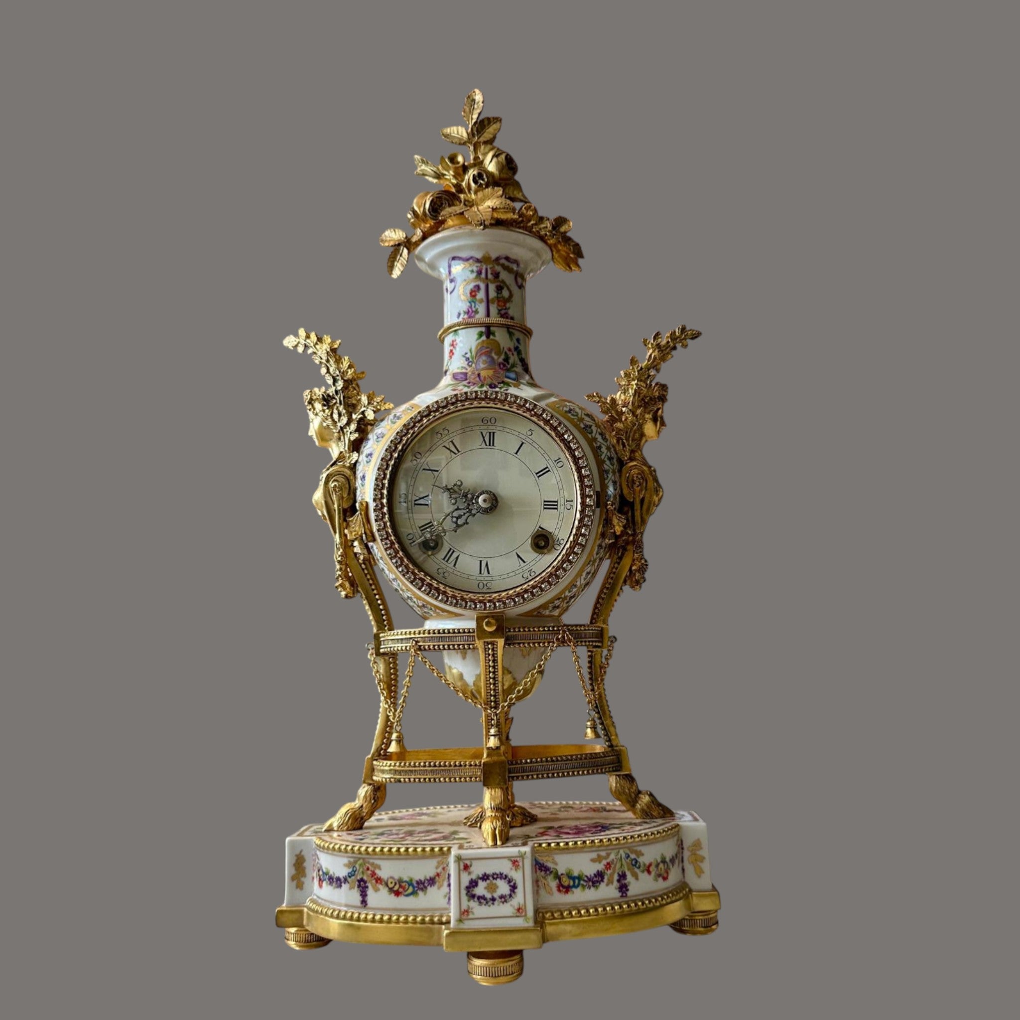 Mantel Clock, V&A, Marie Antoinette, Porcelain & Ormolu