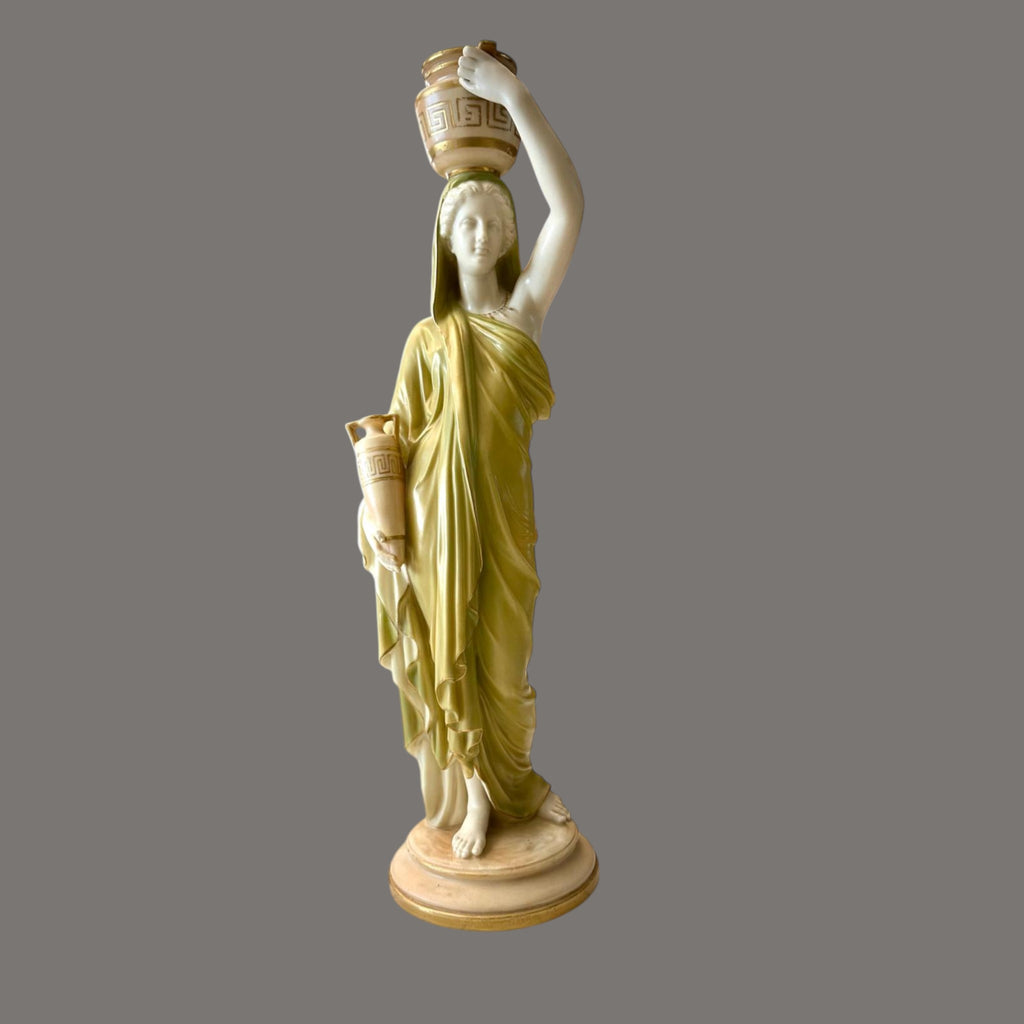 Royal Worcester Porcelain Grecian Maiden Figure | James Hadley c.1900