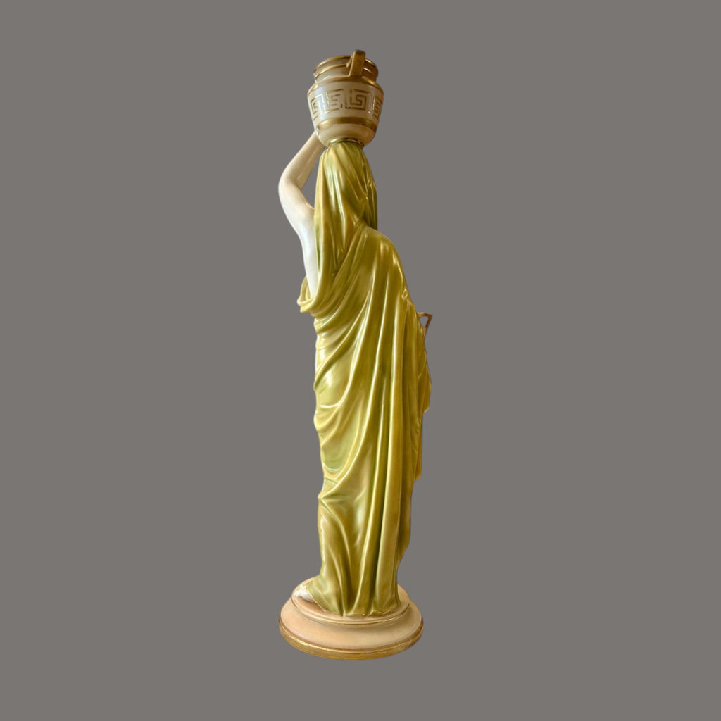 Royal Worcester Porcelain Grecian Maiden Figure | James Hadley c.1900