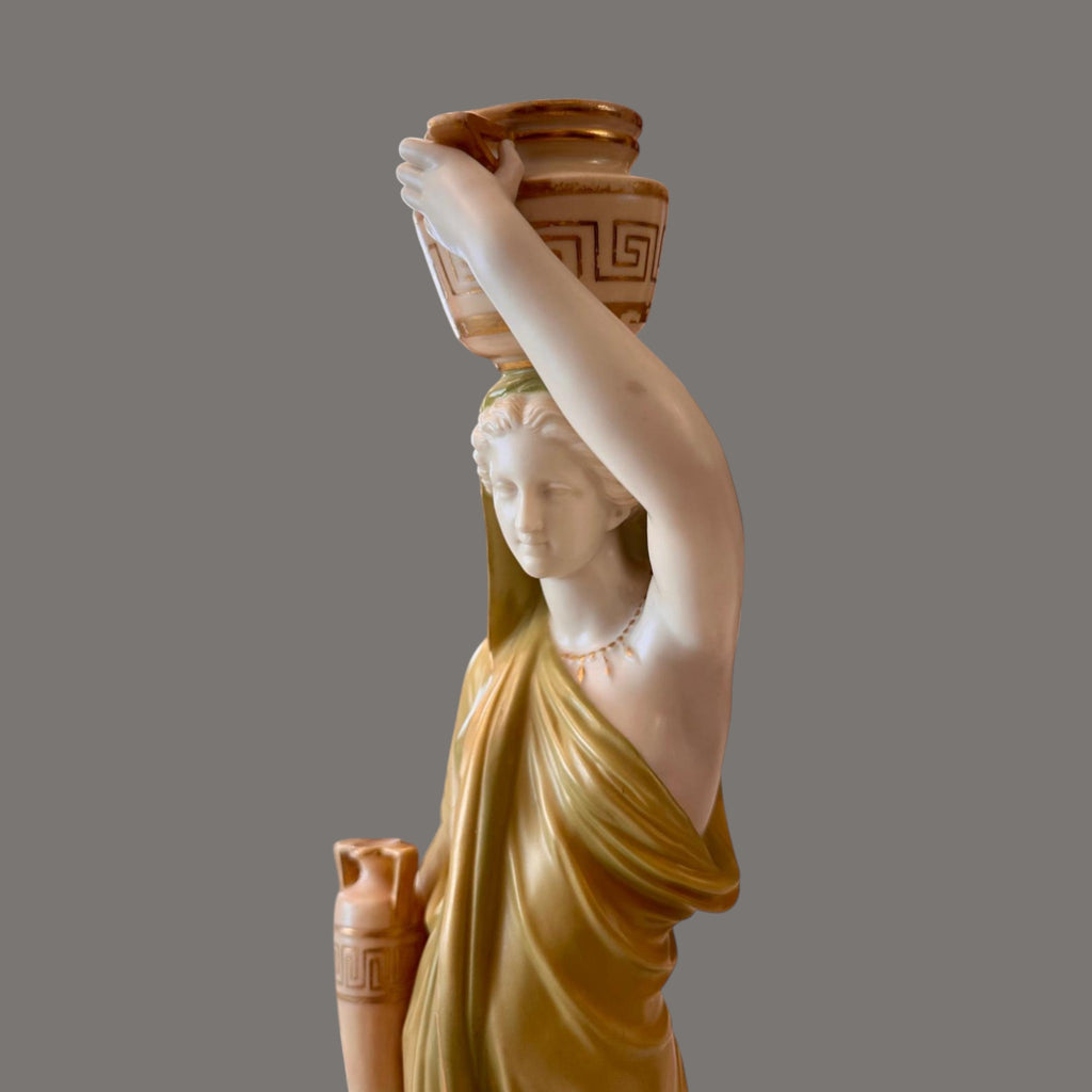 Royal Worcester Porcelain Grecian Maiden Figure | James Hadley c.1900