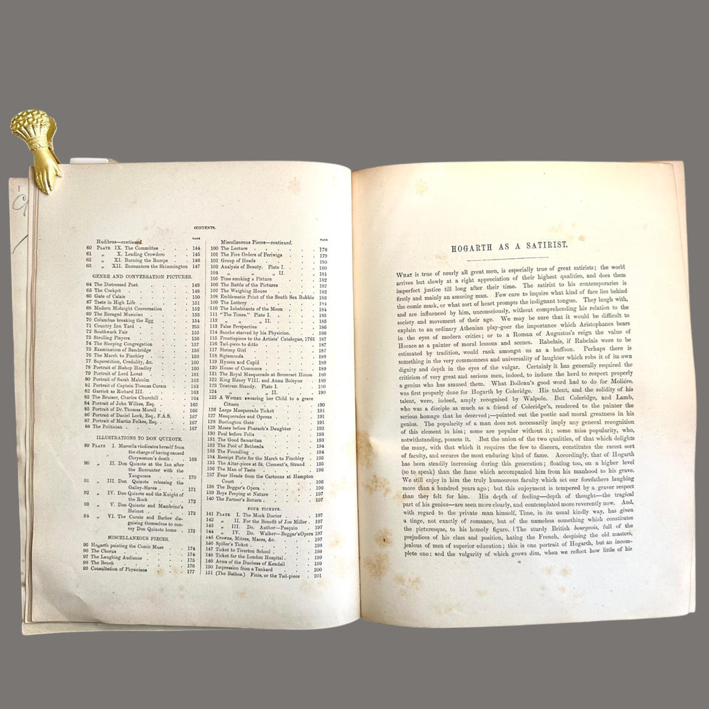 Complete Works of William Hogarth, c.1860 – Leather Bound Engravings Volume