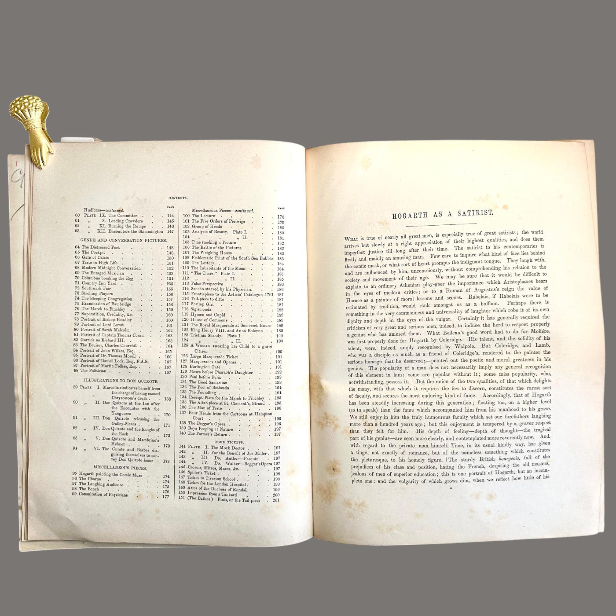 Complete Works of William Hogarth, c.1860 – Leather Bound Engravings Volume
