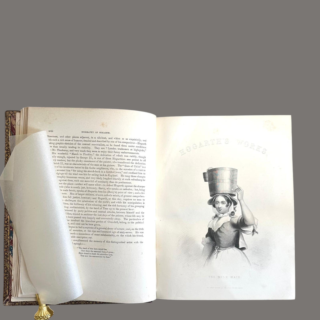 Complete Works of William Hogarth, c.1860 – Leather Bound Engravings Volume
