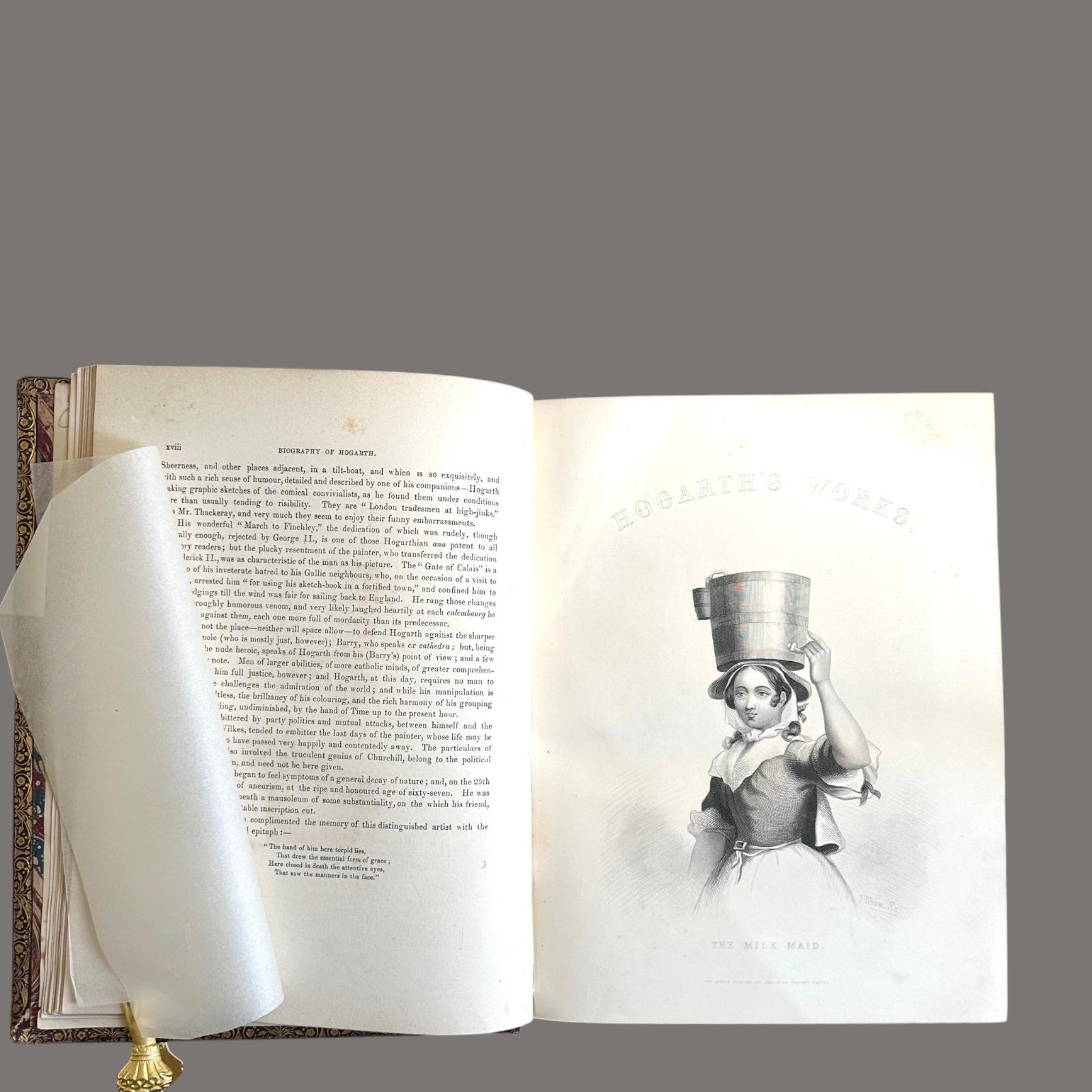 Complete Works of William Hogarth, c.1860 – Leather Bound Engravings Volume