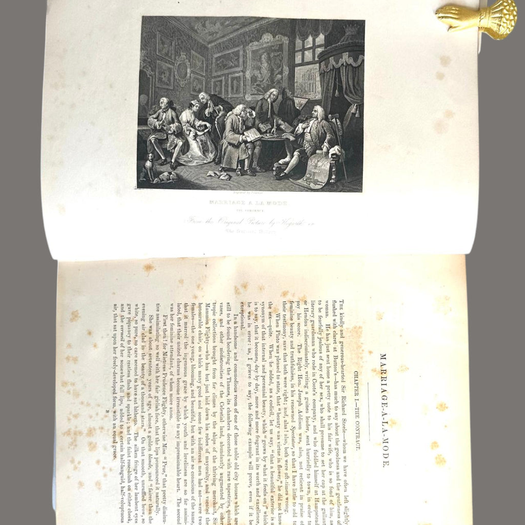 Complete Works of William Hogarth, c.1860 – Leather Bound Engravings Volume