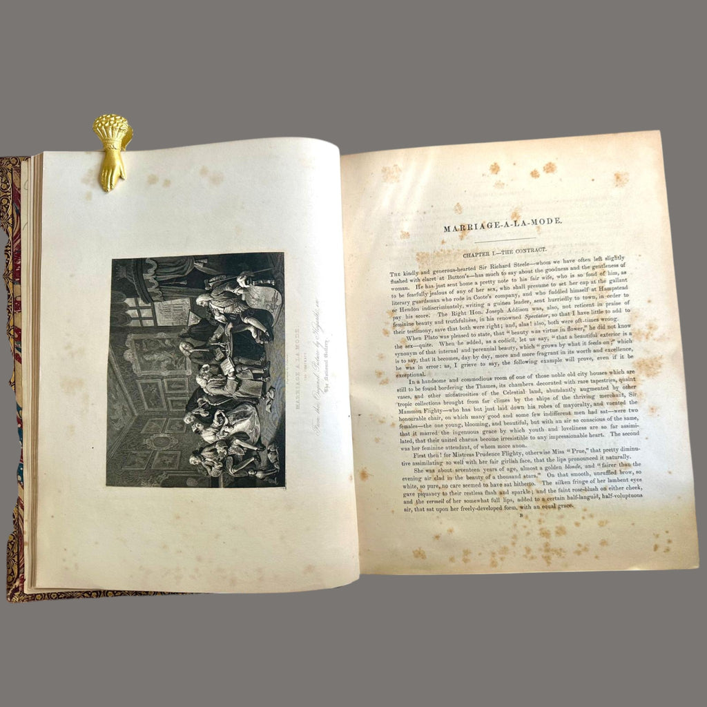 Complete Works of William Hogarth, c.1860 – Leather Bound Engravings Volume