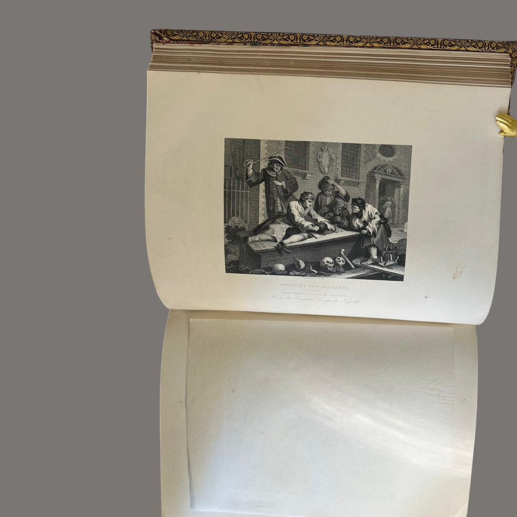 Complete Works of William Hogarth, c.1860 – Leather Bound Engravings Volume