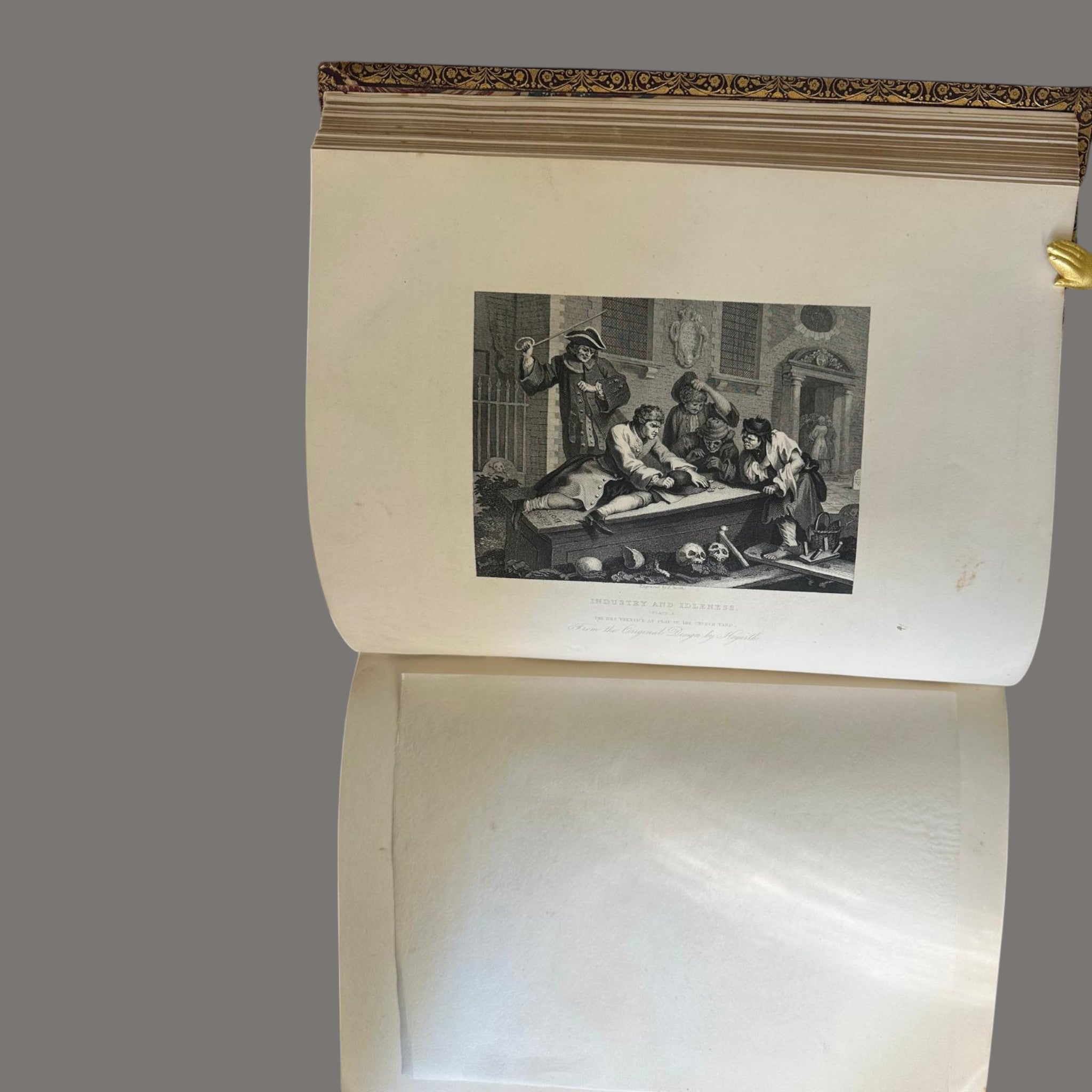 Complete Works of William Hogarth, c.1860 – Leather Bound Engravings Volume