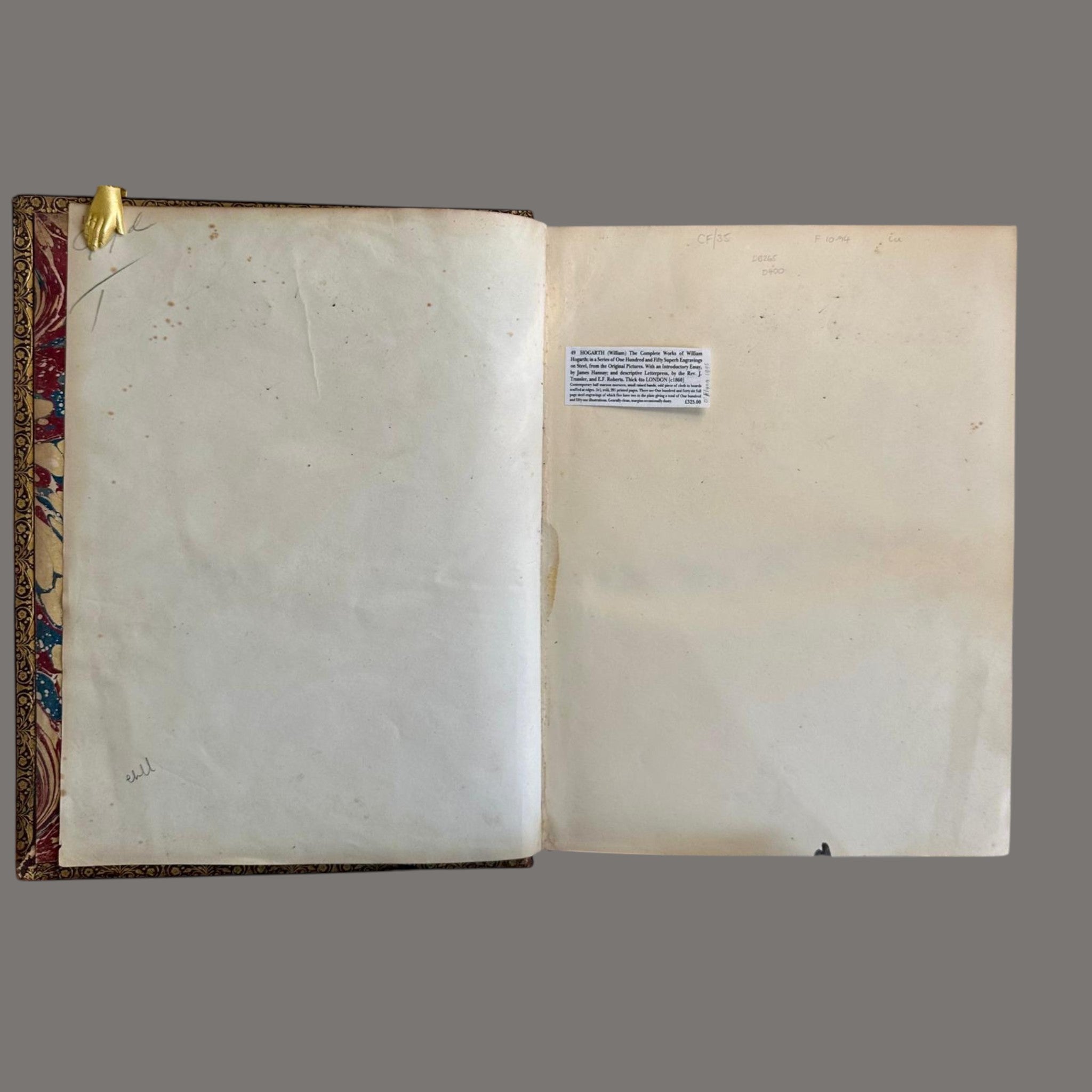 Complete Works of William Hogarth, c.1860 – Leather Bound Engravings Volume