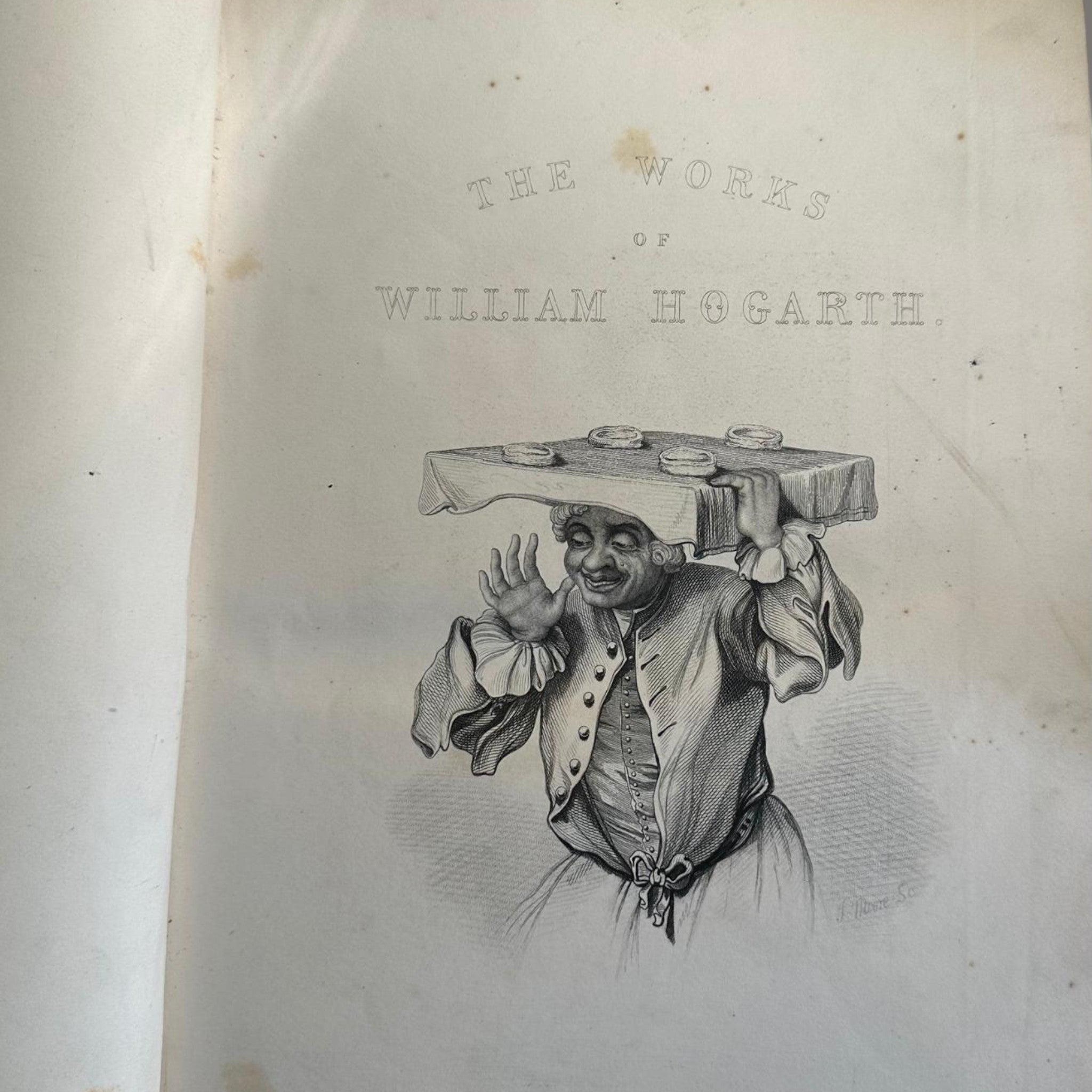 Complete Works of William Hogarth, c.1860 – Leather Bound Engravings Volume