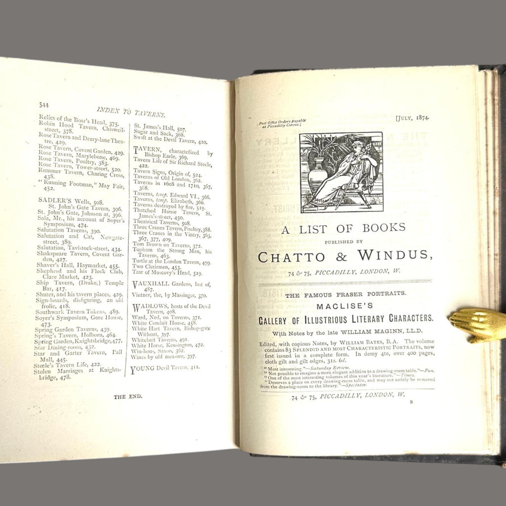 "Clubs and Club Life in London" by John Timbs – Chatto & Windus, Victorian Leather Bound