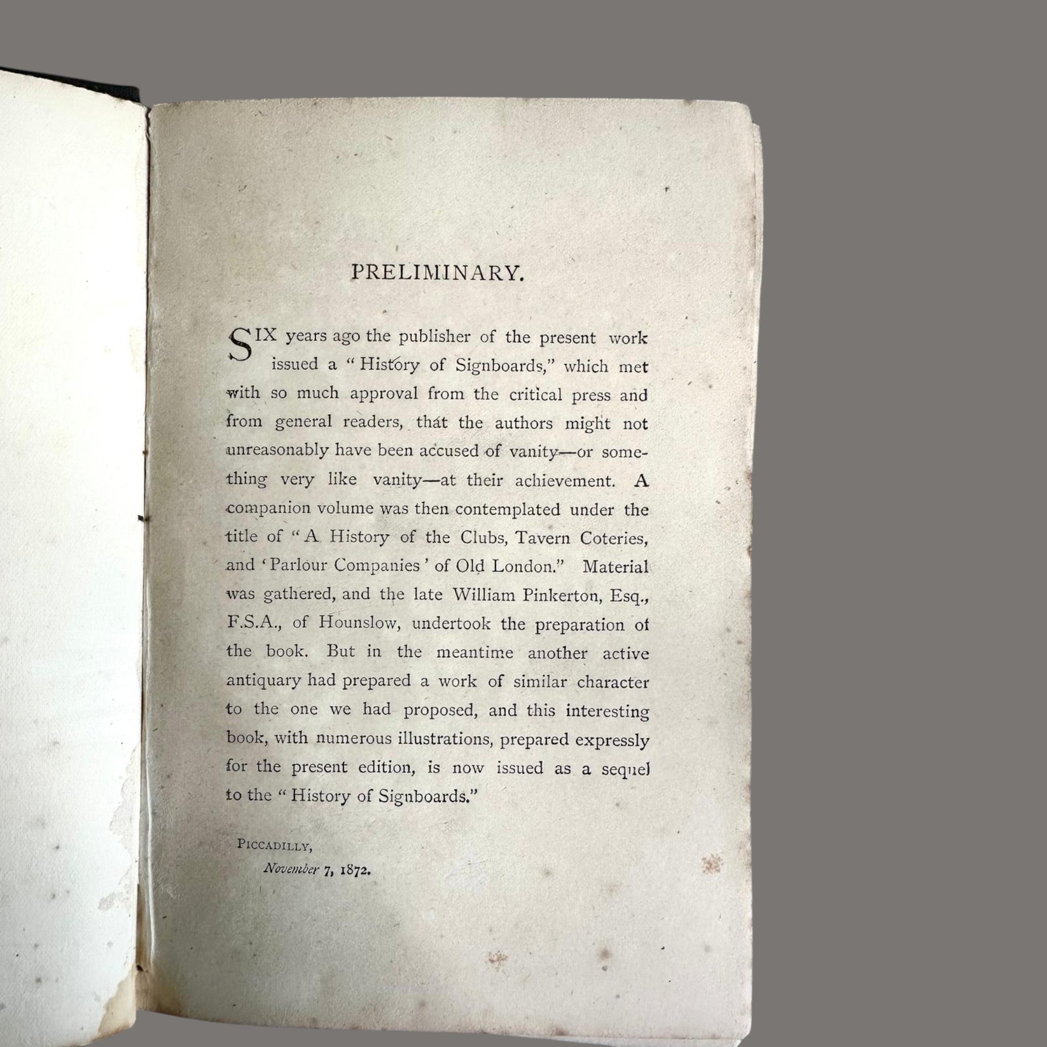 "Clubs and Club Life in London" by John Timbs – Chatto & Windus, Victorian Leather Bound