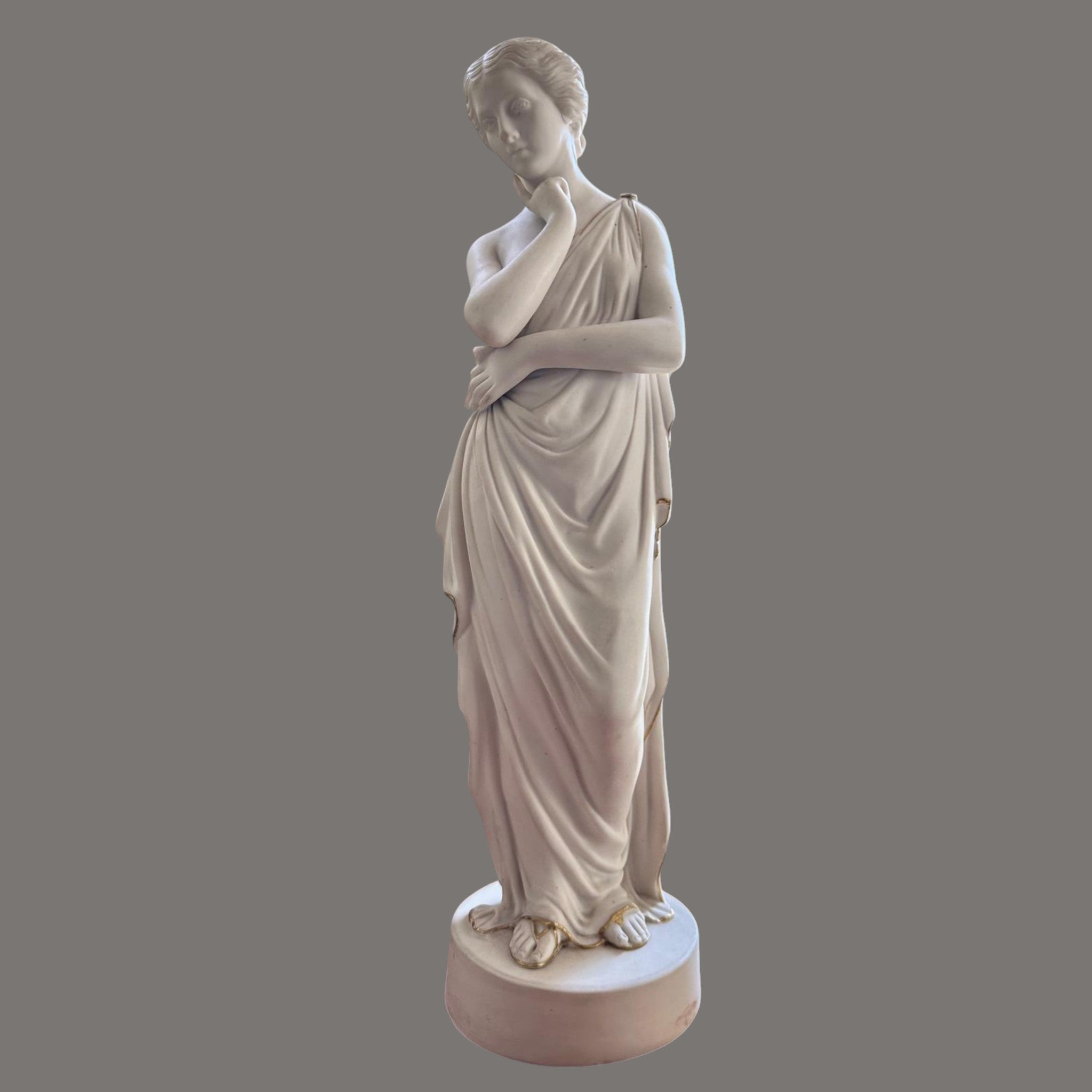 Porcelain, Parian ware, figure of a Lady