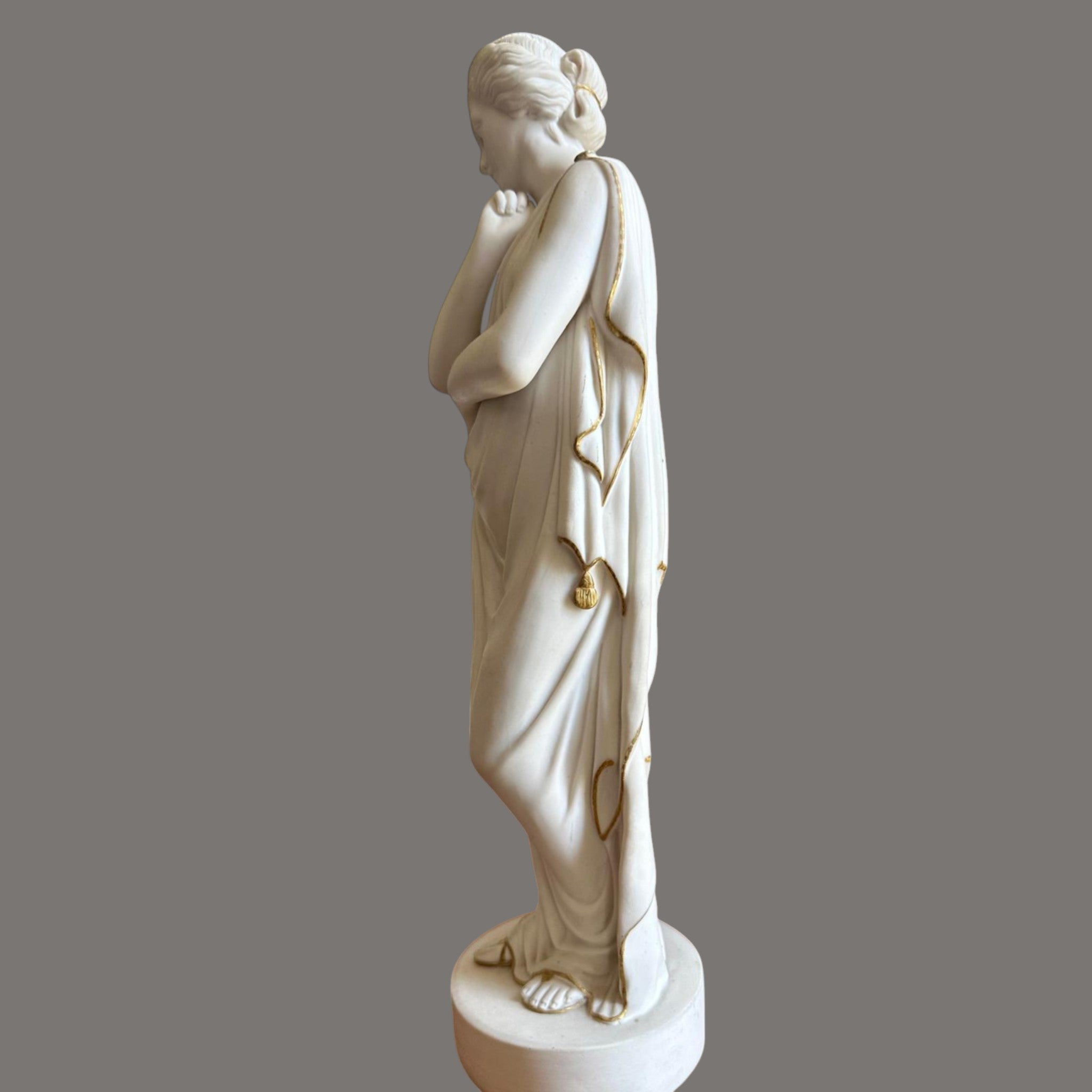 Porcelain, Parian ware, figure of a Lady