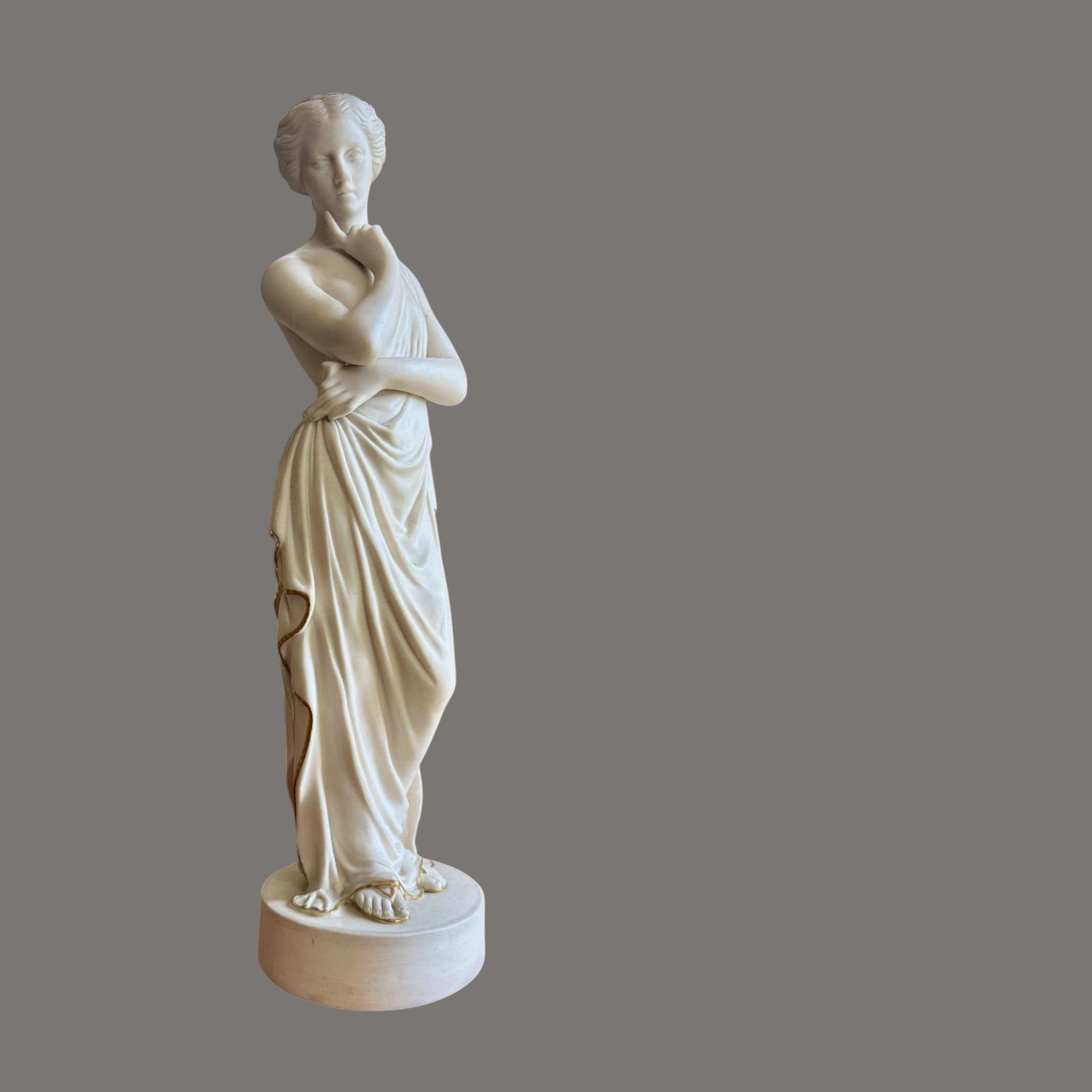 Porcelain, Parian ware, figure of a Lady