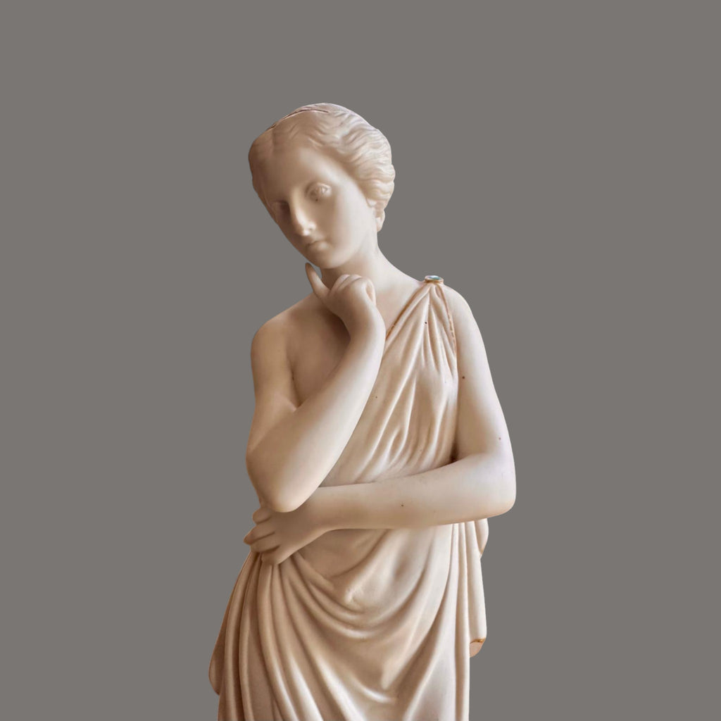Porcelain, Parian ware, figure of a Lady