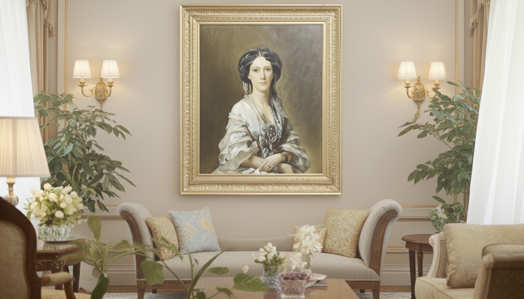 Portrait of Empress Maria Alexandrovna, Prussia,   Lovely Picture, housed in an ornate gilt frame, oil painting