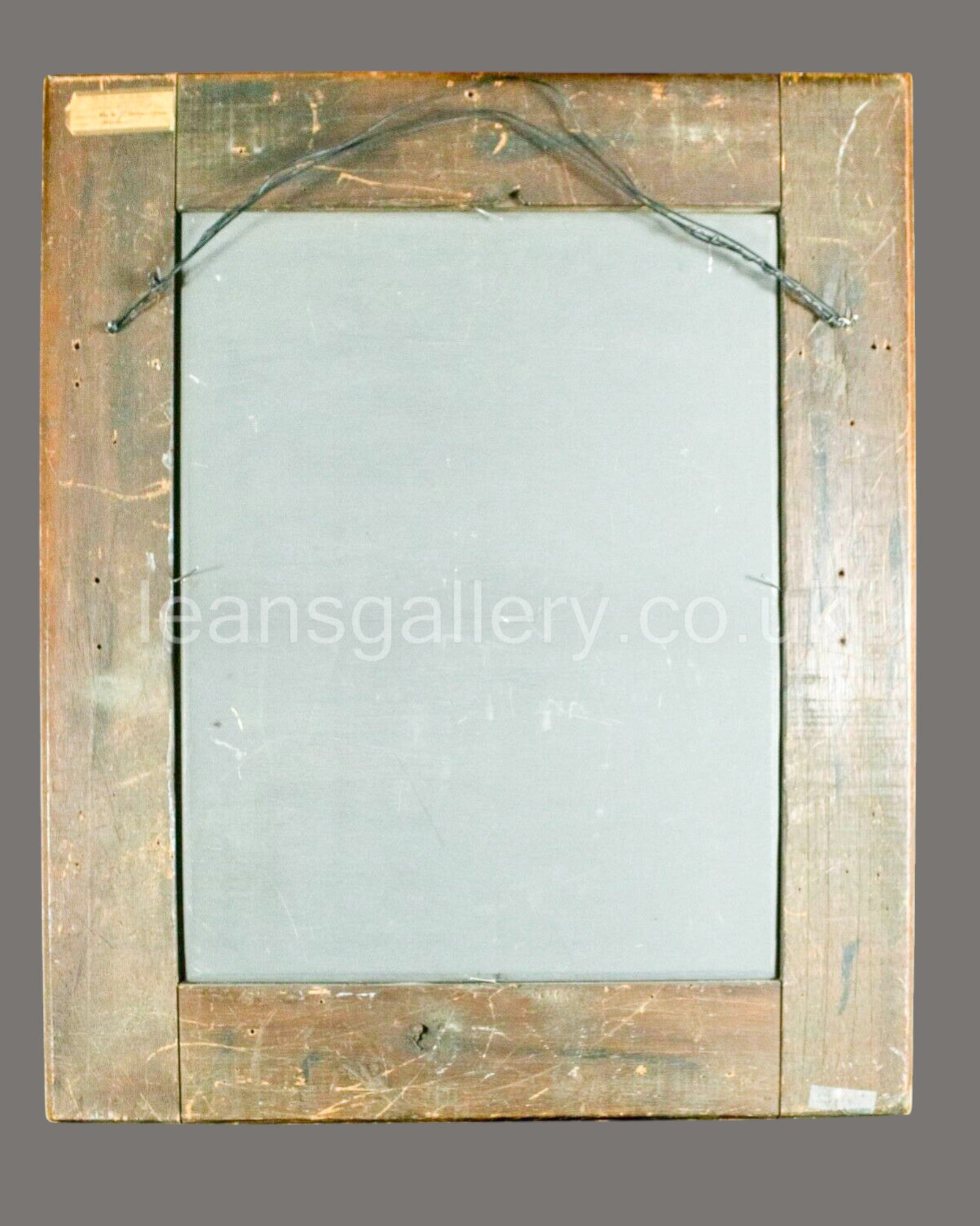 Oil Painting, Continental, Girl knitting, Antique,Gilt Frame