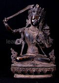 Antique, Bronze, seated Manjushri, 1900's