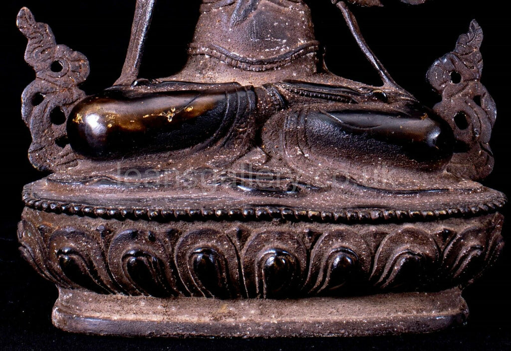 Antique, Bronze, seated Manjushri, 1900's