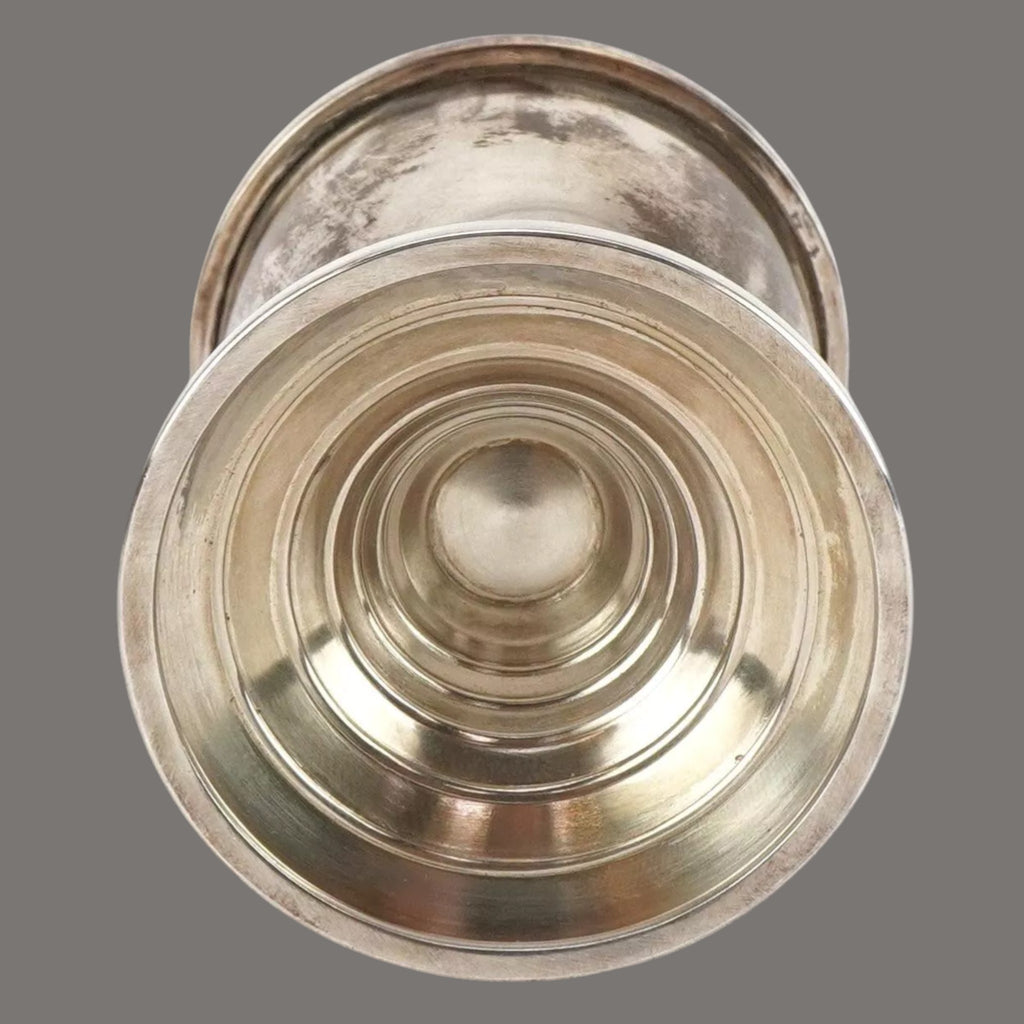 Silver, Christening Set Egg Cup and Spoon,Vintage English, by J Baum & Co