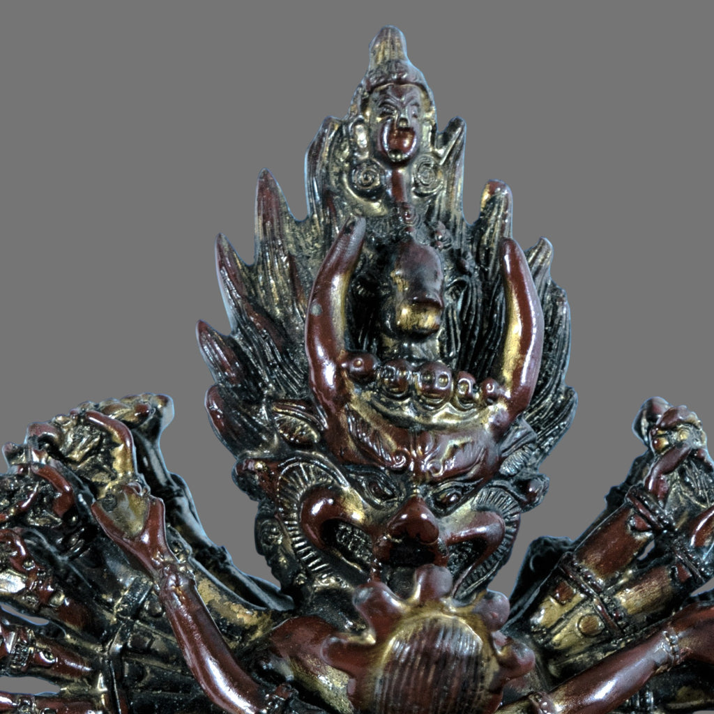 Vintage Bronze, Yamantaka Statue - Ferocious Manifestation of Manjushri