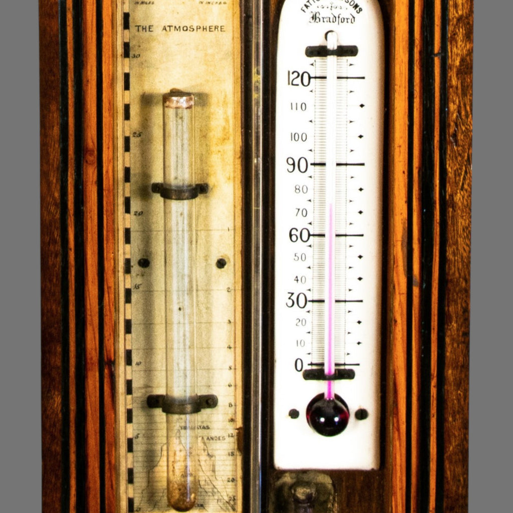 Barometer, Antique, Admiral Fitzroy, Victorian, Mahogany