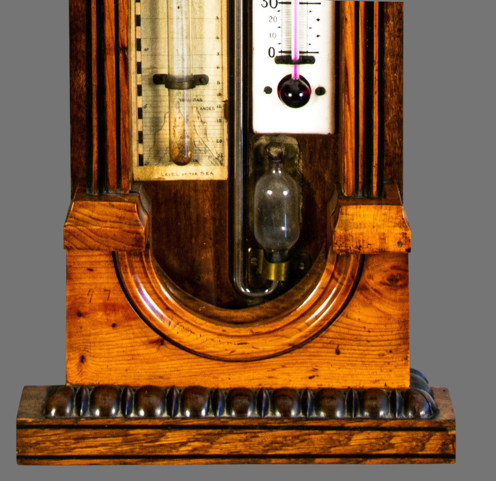 Barometer, Antique, Admiral Fitzroy, Victorian, Mahogany