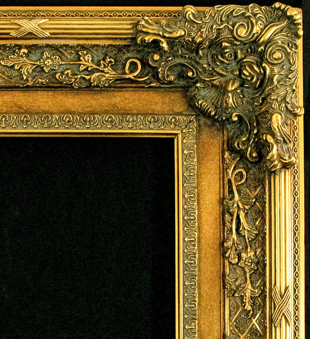Frame Large Gilded wood and gesso with Picasso print