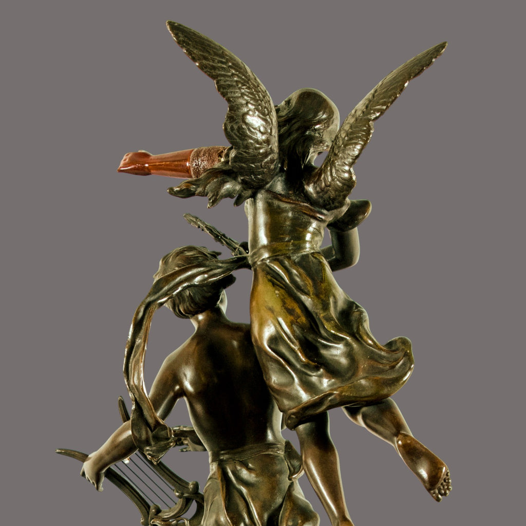 Antique, Sculpture, Coronationm of the Arts, 1890, Spelter