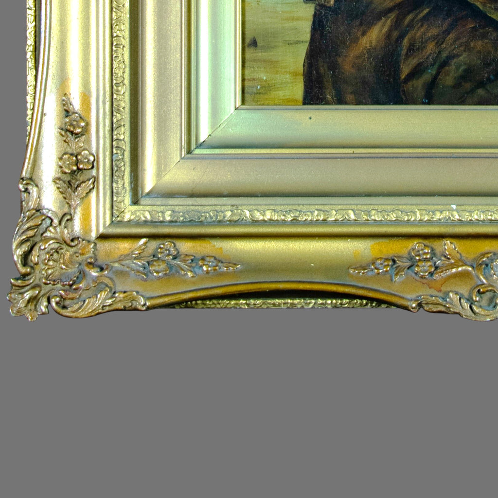 Oil Painting, Gilt Framed, signed FC Cole, 1903