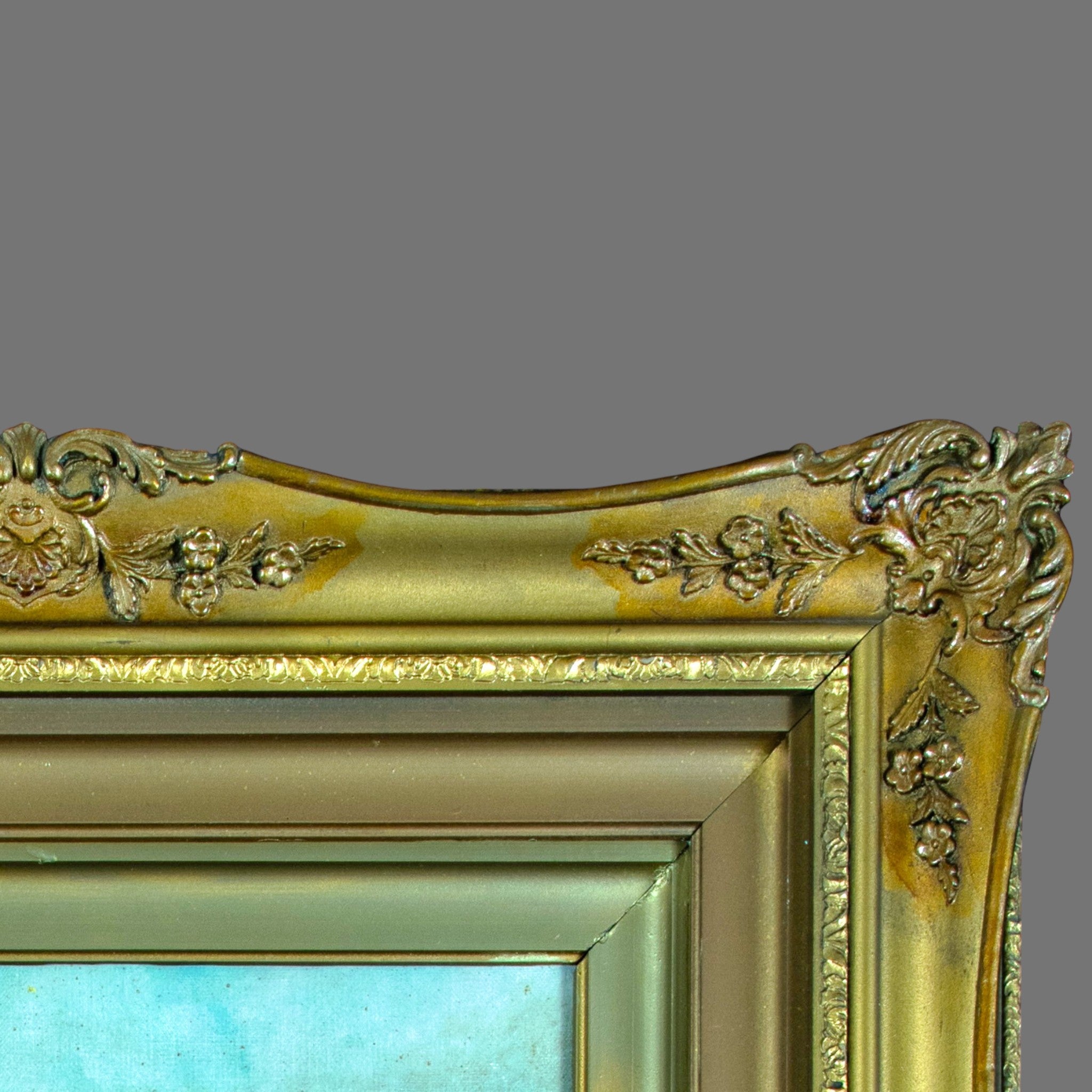 Oil Painting, Gilt Framed, signed FC Cole, 1903