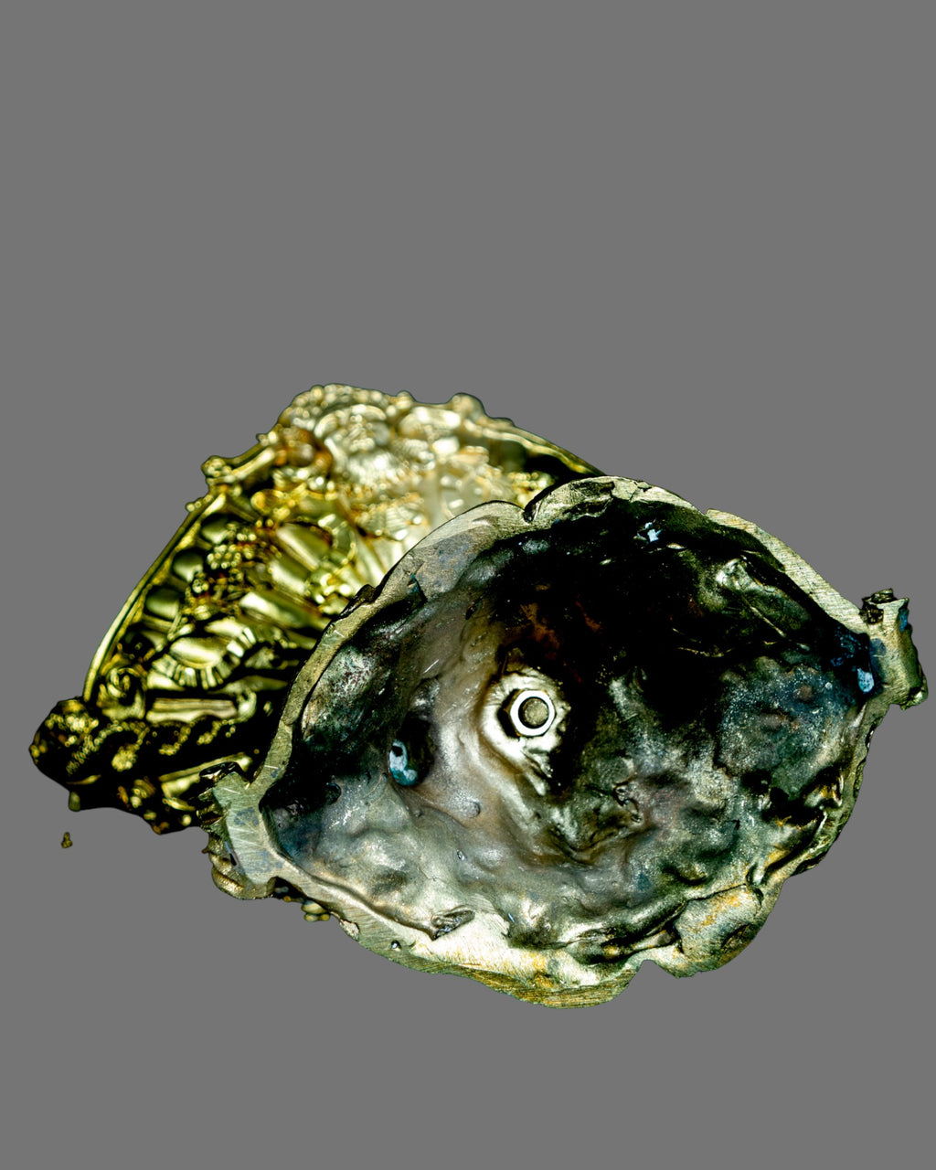 Tazza, Late 19/20th Century, Gilt Bronze, Rococo Form