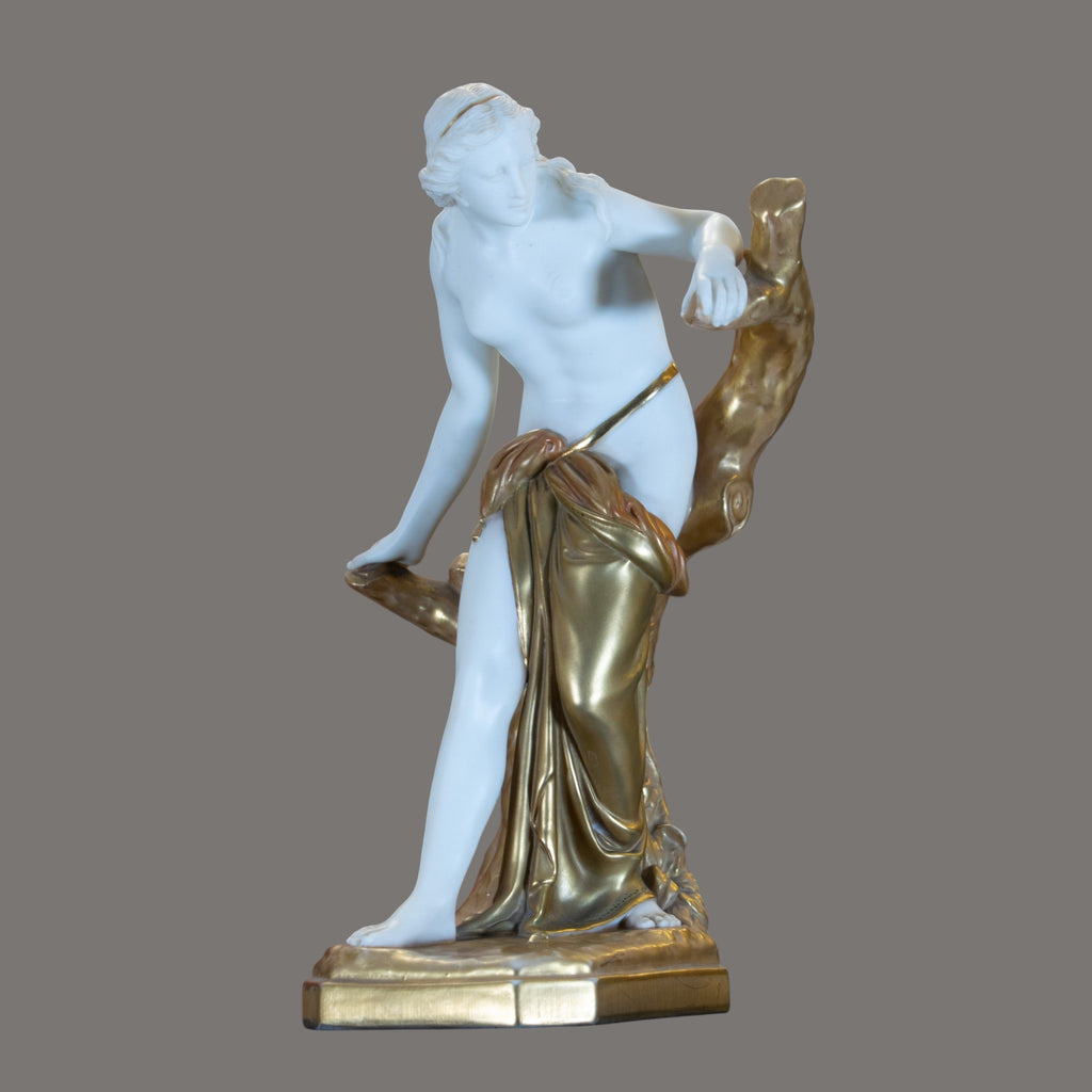 Royal Worcester 'The Bather Surprised' Porcelain Figure, Model 486, 1921