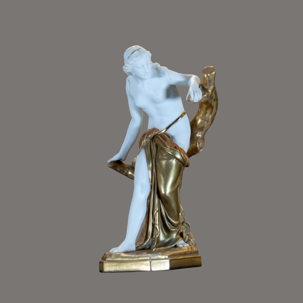 Royal Worcester 'The Bather Surprised' Porcelain Figure, Model 486, 1921