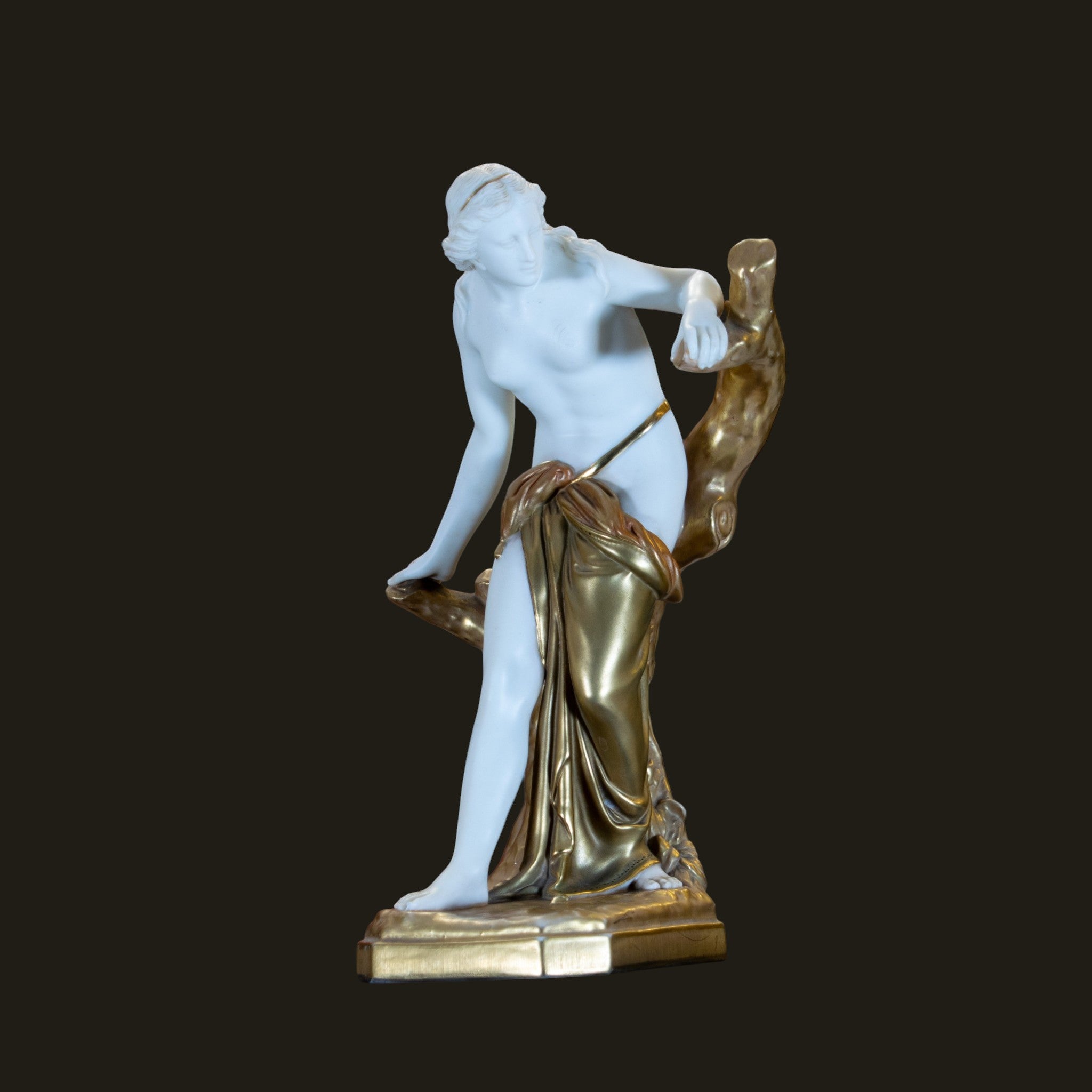 Royal Worcester 'The Bather Surprised' Porcelain Figure, Model 486, 1921