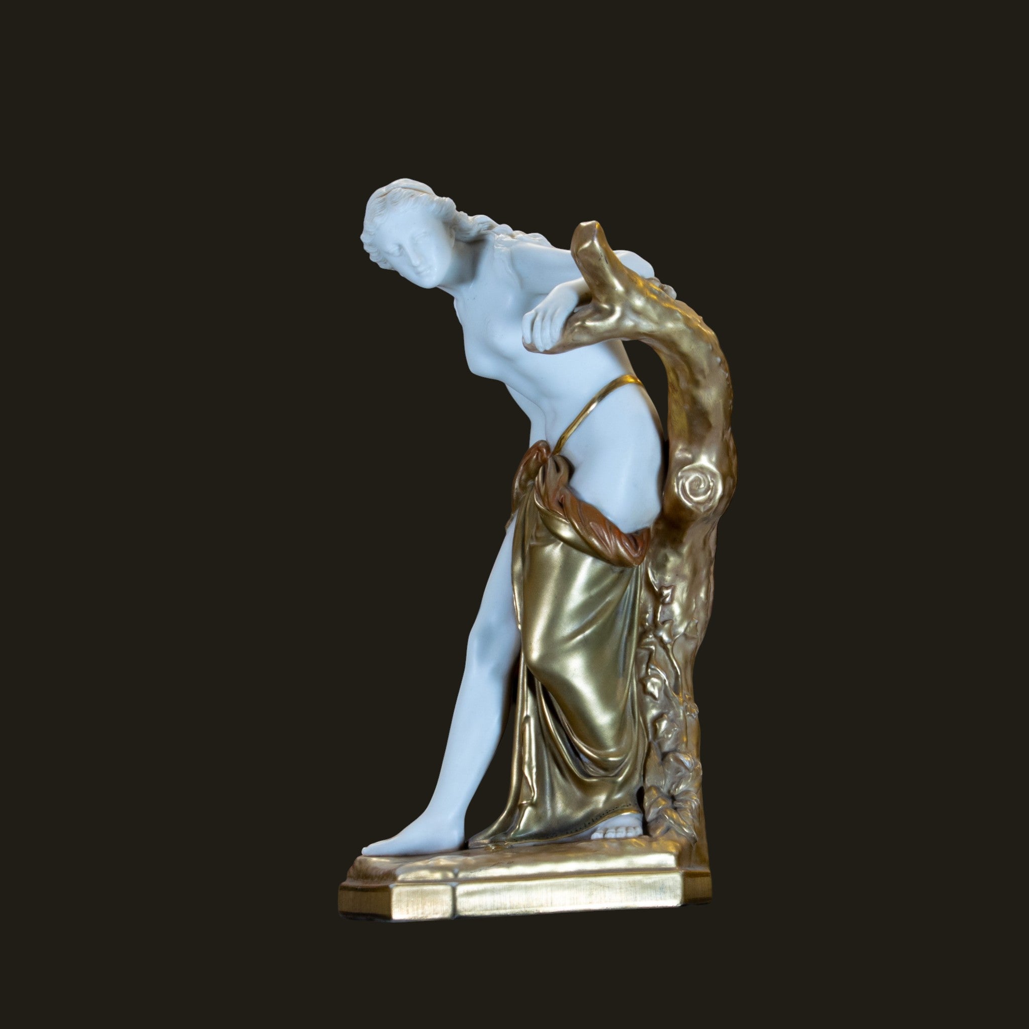 Royal Worcester 'The Bather Surprised' Porcelain Figure, Model 486, 1921