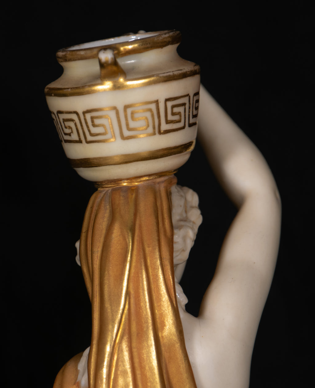 Royal Worcester, Porcelain Maiden, Classical Woman with Pot & Jug